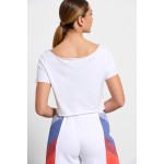 5k Bdtk 1231-902920-200 t-shirt wmn crop top - white